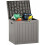 Outdoor Storage Box Waterproof 31-Gallon Grey 1
