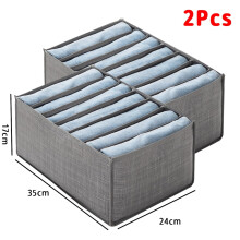 Closets Clothes Organizer Foldable Clothing Jeans Storage Box Closet Drawer Organizer with Handles Wardrobe Storage Organize