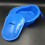 Padella blu con coperchio per pazienti, donne e uomini, riutilizzabile e comoda. 3