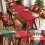 Rode kanten kersttafelloper 183x33cm 1