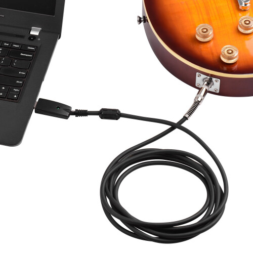 Mono USB to 6.35mm (1/4") Audio Cable – Professional PC Link Cable 1