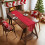 Chemin de table de Noël en dentelle rouge 183 x 33 cm 5