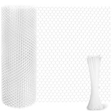 Chicken Wire Mesh Roll Plastic Mesh Fencing Chicken Wire Reusable Strong Wire Fencing Poultry Breeding Netting Garden Balcony Mesh Fencing For Home D