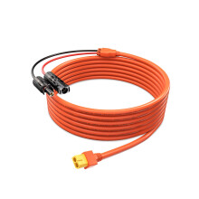Tonton Solar Extension Cable Solar Connector to XT60 Power Cable 5M, 12AWG Solar Charge Extension Cable for Solar Panels, Portable Power Station, Sol