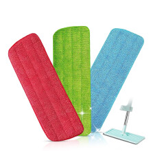 3 Pcs Ultra-Absorbent Microfiber Mop Pads, Spray Mop Replacement Pads Compatible with Addis - Washable Refills for Spray Mops, Non-slip Floor Cleanin