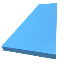 High Density Blue Firm Foam for Upholstery Cushions, Sofas, Beds, Seats, Campervans, Indoor & Outdoor Padding, Caravan Seat, Pub/Bar Seating DIY (80'