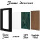 Black Picture Frame Set 3 pcs 24x24 in Square 2