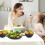 Wheat Straw Dinnerware Set Black 16-Piece 2