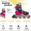 Patins em linha ajustáveis infantis – conversíveis com três rodas e 3