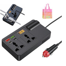 Invertor de curent auto de 300 W, de la 12 V la 110 V CA, cu afișaj digital