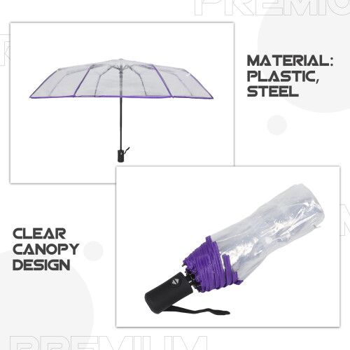 Ομπρέλα Γάμου OULII Clear Automatic Close 1 Τεμάχιο με Μινιμαλιστικό Σχεδιασμό για Υπαίθριες 2