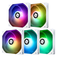 TR-Thermalright TL-C12CW-S X5 120mm CPU PWM ARGB Fan,1550RPM Silent Cooling,White CPU Fan 5-Pack,Can be Paired with Chassis/CPU Cooler