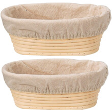 Banneton ovale Summark, moule Ă pain en rotin, paniers de fermentation, 3 tailles