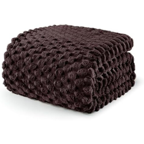 Einzel-Fleecedecke aus Jacquard-Samt, 229 x 168 cm