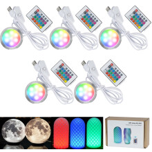 Makerworld RGB LED Lamp Kit 001 with Power Outage Color Storage for Bambu Lab Multicolor Button Battery 3D Printing DIY Hardware Model Replacement Pa
