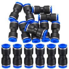 40 Pcs Pneumatic Fittings, Straight Push Connectors 8mm to 8mm Air Hose Connectors, Straight Pneumatic Push to Quick Connect Fittings, 2-Way Air Line