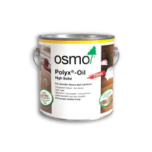 Osmo Polyx-Oil Tints - Hard Wax Oil 3040, White Satin Finish, 2.5L - Durable Wood Oil for Wooden Furniture, Water-Resistant Floor Wax, Wood Treatmen