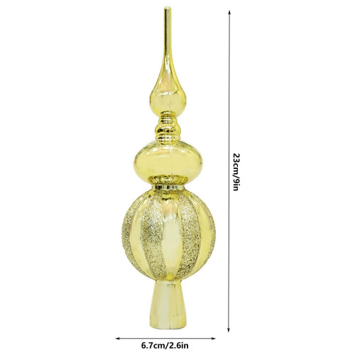 Vintage Plastic Christmas Tree Topper Ball 1