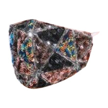 Glittermasker met pailletten en verstelbare oorlussen, herbruikbaar accessoire voor dames, geschikt voor feestjes, maskerade en festivals.