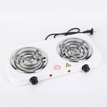 Electric Camping Double Burner Hot Plate 2000W 110V Portable Heating Cooking Stove
