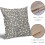 Conjunto de 2 capas de almofada vintage com estampa floral, 45x45cm (18x18 polegadas). 4