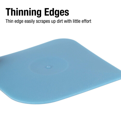 Heavy Duty Plastic Pan Scraper, Non-Scratch for Cast Iron Pots & Pans, 2.36"x2.36", 1 Pc 2