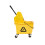 Amazon Amazon Basics Rectangular Kentucky Mop Bucket with Durable Wheels and Down Press Wringer Combo, 33 liters, Yellow 2