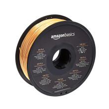 Amazon Basics 3D Printer Filament, 1.75 mm, 1 kg Spool (2.2 lbs), Silk Gold
