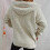 Strickpullover mit Kapuze und Reißverschluss für Damen 4