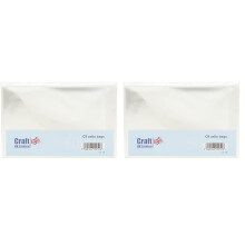 Craft UK C6 Poly Bags-100 pack, Synthetic Material