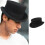 EASTIN Καπέλο με Γείσο και Γείσο, Μάλλινο Καπέλο Fedora με Επίπεδη Κορυφή 3