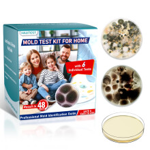 HAATEST Mold Test Kit for Home: 6 Simple Mold Detector with Detailed Identification Guide for Home Surfaces & Indoor Air Quality & HVAC Testing Resul