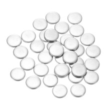 sourcing map 200Pcs Stainless Steel Disc, 3/8"(10mm) Dia 0.04"(1mm) Thick 304 Stainless Steel Flat Round Sheet Blank Round Circle Plate for Crafts Me