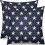 Fodere per cuscini patriottiche Blue Star 16x16, set da 2 1