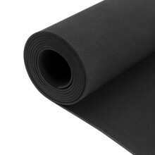 QWORK Black Foam Sheets Roll 35x150cm, 2mm Thick High Density EVA Foam for Cosplay, Costumes and DIY Projects