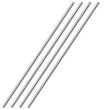 AOOSU Stainless Steel Round Rods 4mm x 300mm for Shaft Gear Drill Lathes Boring Machine Turning Miniature DIY Craft