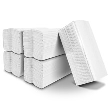 Pack of 810 C-Fold Paper Towels White (5 Sealed Packs of 162) 2Ply Hand Paper Towels Sheets 305mm x 217mm. Easy Pinch Dispenser Compatible | Kitchen,