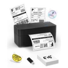 LFPERT DB402 Thermal Label Printer 4x6, USB Shipping Label Printer for Amazon, eBay, Shopify, Royal Mail, DPD, EVRI - Thermal Printer Compatible with
