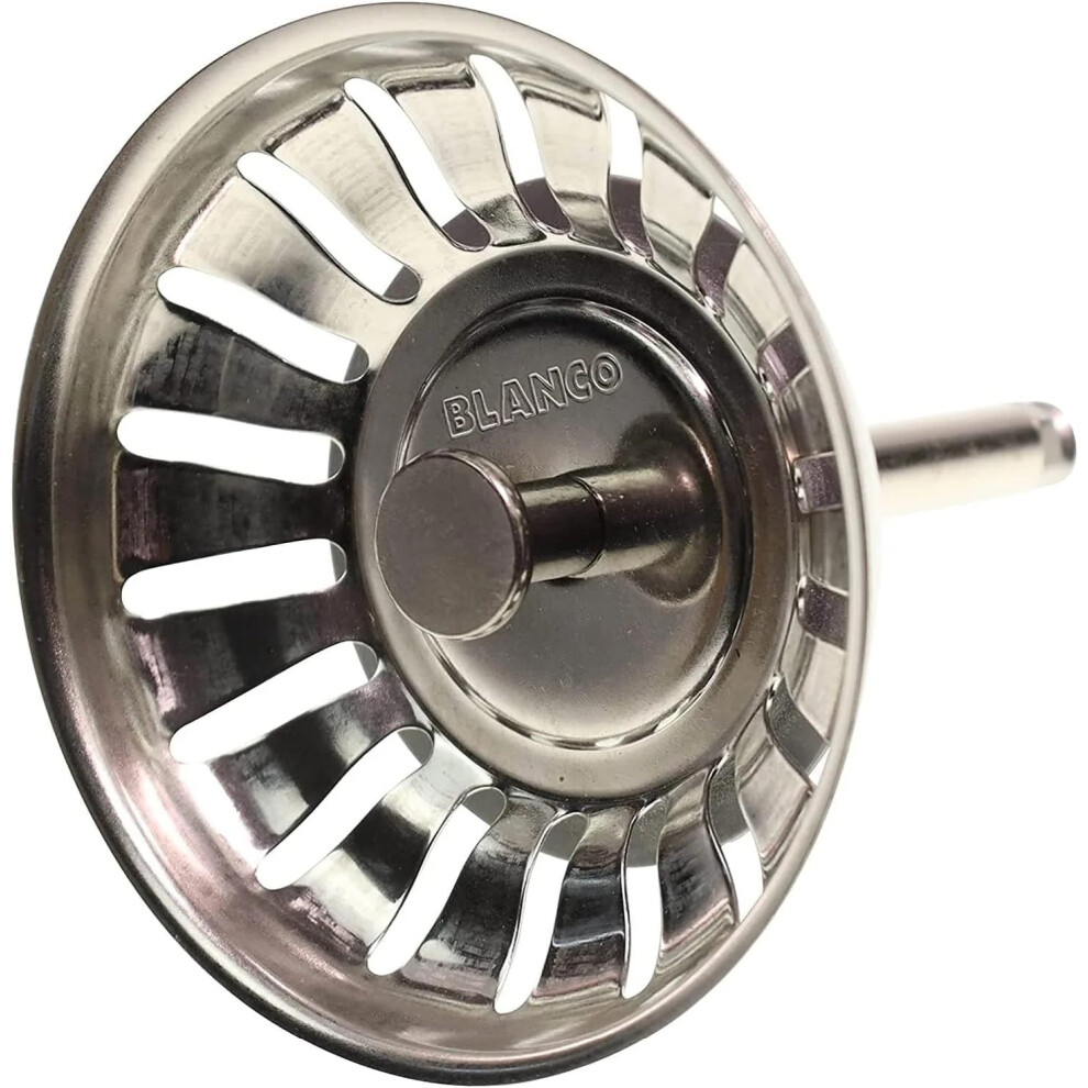 Blanco 119146 Strainer Basket 7.9 Cm | 3.5 Inches | With Spigot For Eccentric Operation | 18 Drain Slots | Original Replacement Part | Stainless Steel 5051226660177