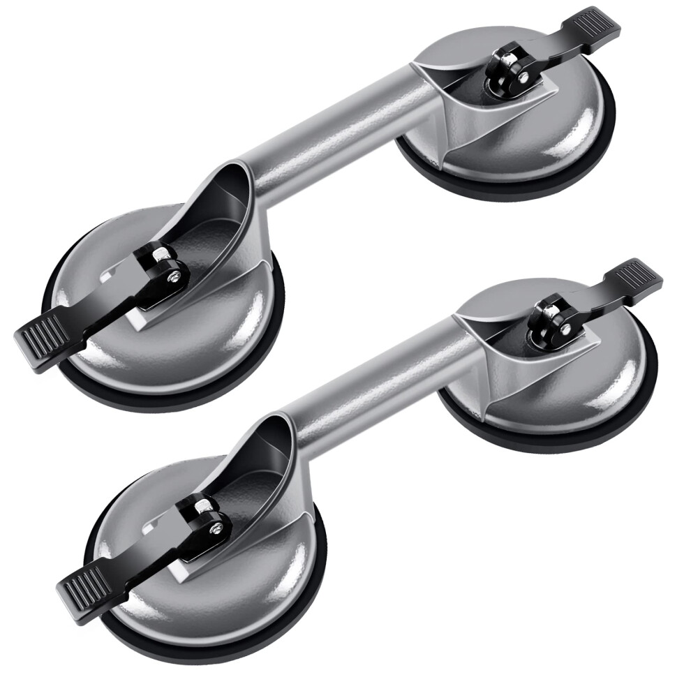 Forever Speed 2 X Aluminium Suction Lift 100 Kg 120 Mm Dual Suction Lifters Glass Lifter Glass Suction Vacuum Lifter 54017948