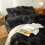 Σετ διπλών παπλωμάτων Fluffy Tie Dye Black – 2 τεμάχια (Κάλυμμα + Μαξιλαροθήκη), εξαιρετικά 3