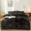 Σετ διπλών παπλωμάτων Fluffy Tie Dye Black – 2 τεμάχια (Κάλυμμα + Μαξιλαροθήκη), εξαιρετικά 1