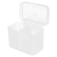 1Pcs Clean Design Square Pad Holder for Cotton Rounds Container Makeup Accessories4.6X3.7X2.8in