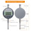 Neoteck DTI Digital Dial Indicator 0.01/0.0005'' Digital Probe Indicator Dial Test Gauge Range 0-25.4mm/1'' Dial Test Indicators Electronic Indicator 5