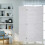 3Panel Wood Room Divider67.7" Tall Folding Privacy Screen Wall Divider for Home Office, White 5