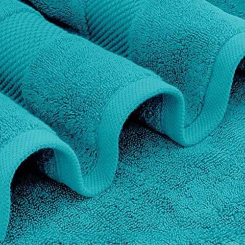 Πολυτελή μαλακά σεντόνια μπάνιου Aqua 35x70, βαμβάκι 650GSM, εξαιρετικά απορροφητικά και 2