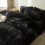 Σετ διπλών παπλωμάτων Fluffy Tie Dye Black – 2 τεμάχια (Κάλυμμα + Μαξιλαροθήκη), εξαιρετικά 4