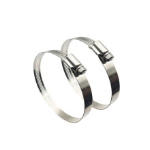 91-114mm(Diameter) Adjustable 304 Stainless Steel Duct Clamps Hose Clamp Pipe Clamp Air Ducting Clamp Worm Drive Hose Clamps (Silver, 2 Pack)