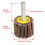 Utoolmart 80 Grits Flap Wheels, Abrasive Wheel 30mm Sanding Wheel for Drill, Polishing, Grinding, Deburring 5pcs 3