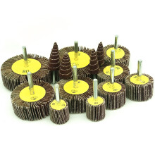 FEIHU 14 pcs Flap Wheel Set.Abrasive wheel set.Polishing disc 7 different sizes Ø80/60/50/40/30/25/16 for Drills different materials, 80 grains elect